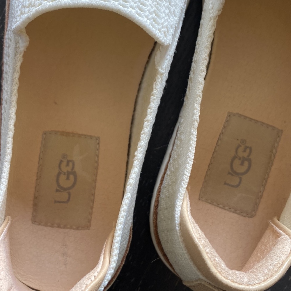 UGG White fabric Slip-On Shoes - Picture 7 of 8